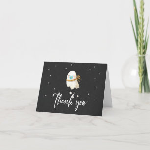 Whimsical Halloween Baby Shower Tack för kortet Kort