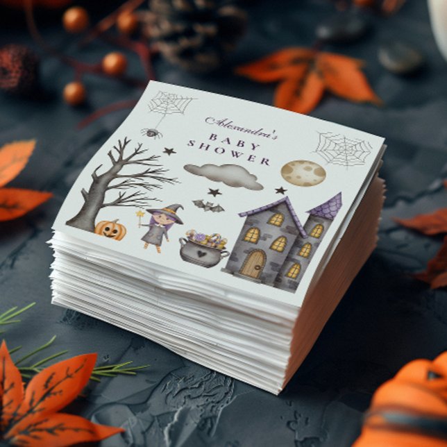 Whimsical Halloween-bebisfest Pappersservett (Skapare uppladdad)