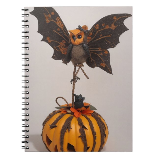 Whimsical Halloween Delight Fairy Thated Notebook Anteckningsbok (Framsidan)