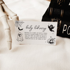 Whimsical Halloween Doodles Baby Shower Tilläggskort