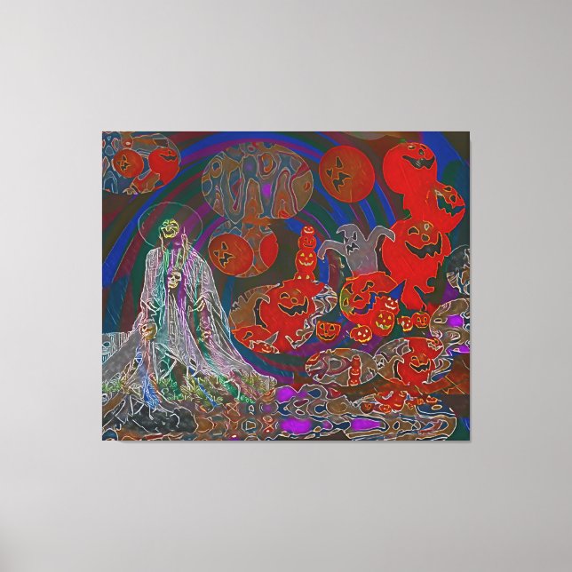 Whimsical Halloween Dreams Canvastryck (Framsida)