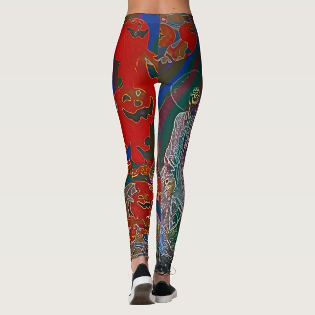 Whimsical Halloween Dreams Leggings (Baksida)