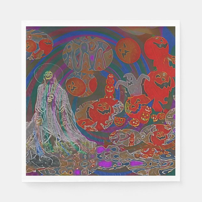 Whimsical Halloween Dreams Pappersservett (Framsidan)