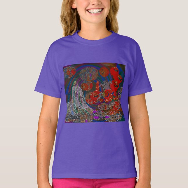 Whimsical Halloween Dreams T Shirt (Framsida)