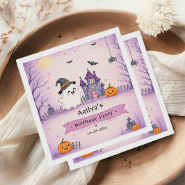 Whimsical Halloween födelsedagsfest Pappersservett