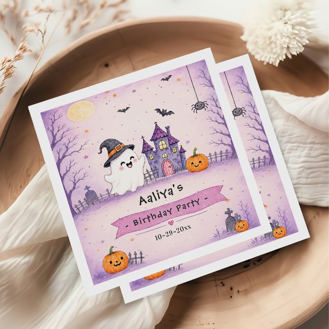 Whimsical Halloween födelsedagsfest Pappersservett (Skapare uppladdad)