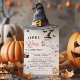Whimsical Halloween Ghost Baby Shower Inbjudningar