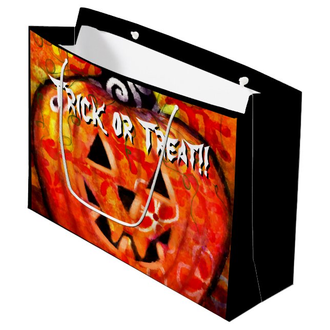Whimsical Halloween Jack-O-Lantern-Personlig (Framsidan Vinklad)