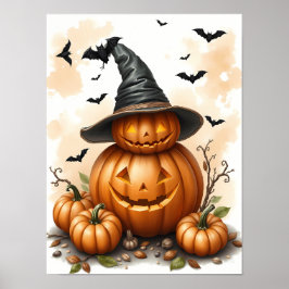 Whimsical Halloween Magic - Roligt & Spooky Poster