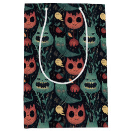 Whimsical Halloween Monsters in Haunted Forest