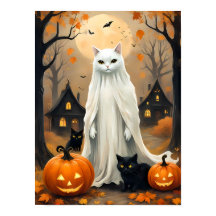 Whimsical Halloween Natt - Ghokostisk katt