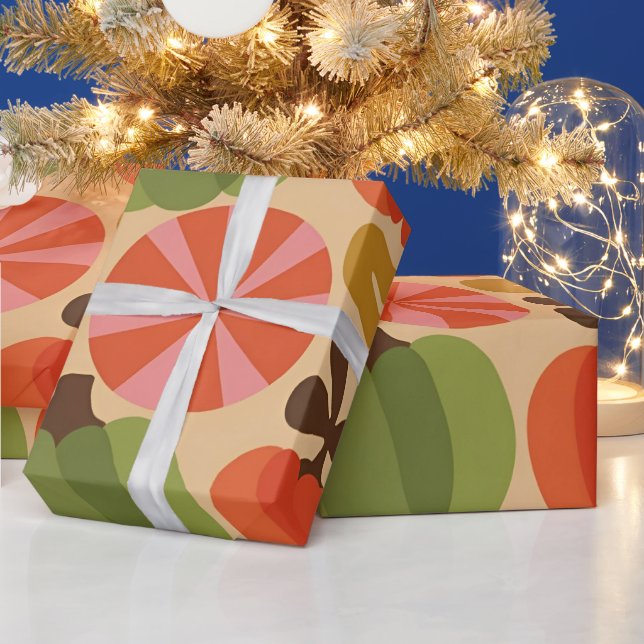 Whimsical Halloween Pumpkin Seamless Mönster Presentpapper (Helgdagar)