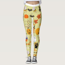 Whimsical Halloween Roligt Leggings