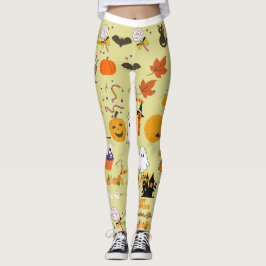 Whimsical Halloween Roligt Leggings
