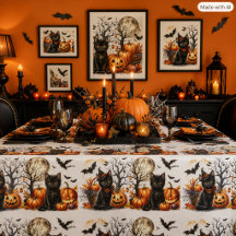 Whimsical Halloween Svart Katt