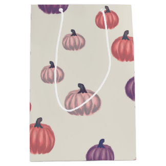 Whimsical Hand Drawn Pumpkin Mönster Gift Bag