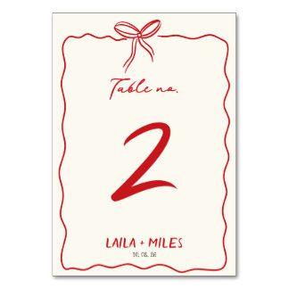 Whimsical Hand drawn wedding Event  Bordsnummer