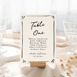 Whimsical Hand plockade Bord Card Bordsnummer<br><div class="desc">Denna förtjusande utformning har hand plockade inslag och en viskös text.</div>