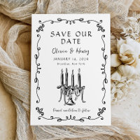 Whimsical Hand plockade Bow Candelabra Spara datum