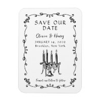 Whimsical Hand plockade Bow Candelabra Spara datum