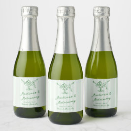 Whimsical Hand plockade Grönt Martinis & Matrimony
