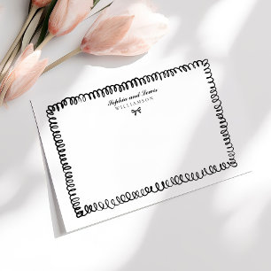 Whimsical Hand plockade par Stationery Anteckningskort