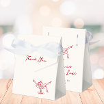 Whimsical Hand plockade Red Bachelorette Presentaskar<br><div class="desc">Denna förtjusande utformning har hand plockade inslag och en viskös text.</div>