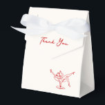 Whimsical Hand plockade Red Bachelorette Presentaskar<br><div class="desc">Denna förtjusande utformning har hand plockade inslag och en viskös text.</div>