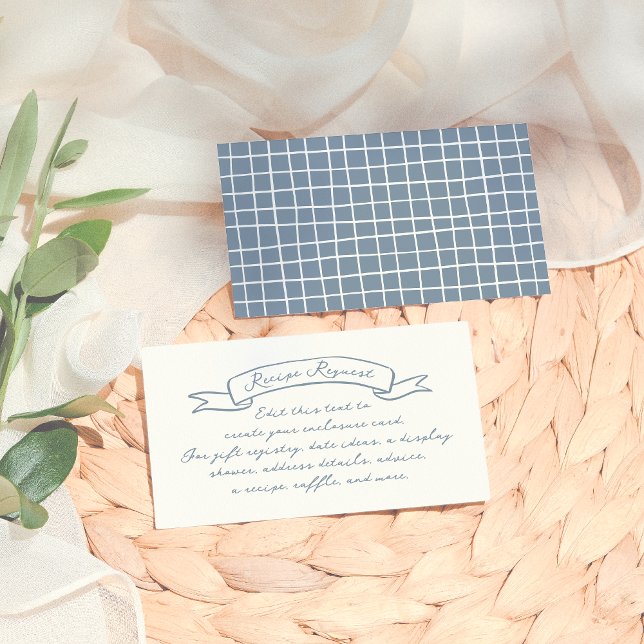 Whimsical Handritad Illustrerad Bröllopsfest Tilläggskort (Skapare uppladdad)