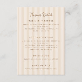 Whimsical Handwritten Wedding Details Tilläggskort