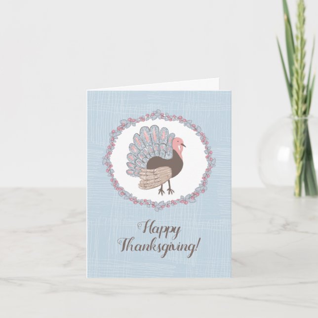 Whimsical Happy thanksgiving Kort (Framsida)