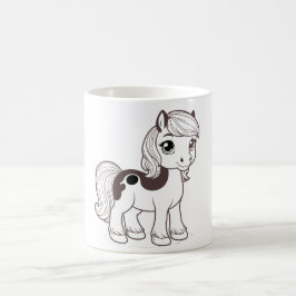 Whimsical Häst Mugg