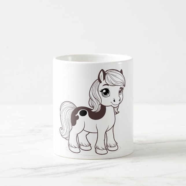 Whimsical Häst Mugg (Center)