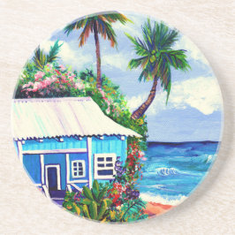 Whimsical Hawaiian Beach Cottage Underlägg