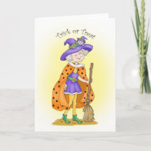 Whimsical Häxa och Katt