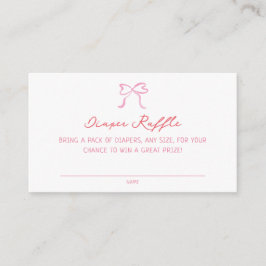Whimsical Hearts Baby Shower Diaper Raffle Tilläggskort