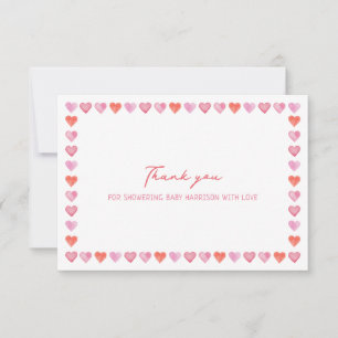 Whimsical Hearts Baby Shower Tack Kort