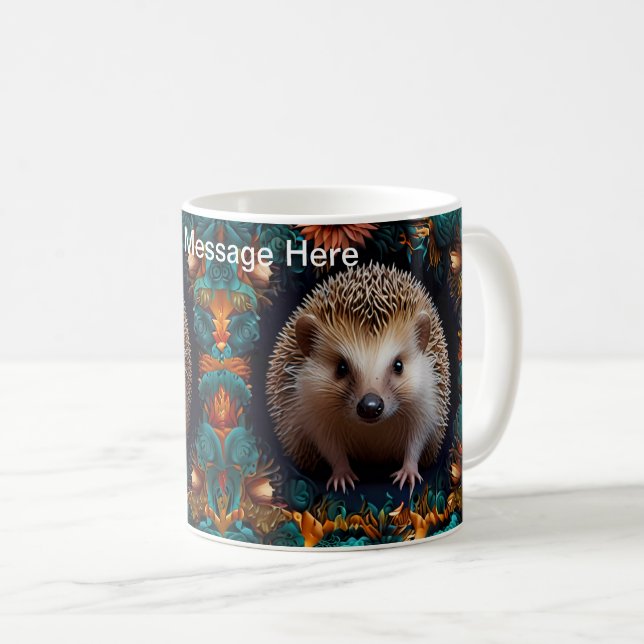 Whimsical Hedgehog Kaffemugg (Framsida höger)