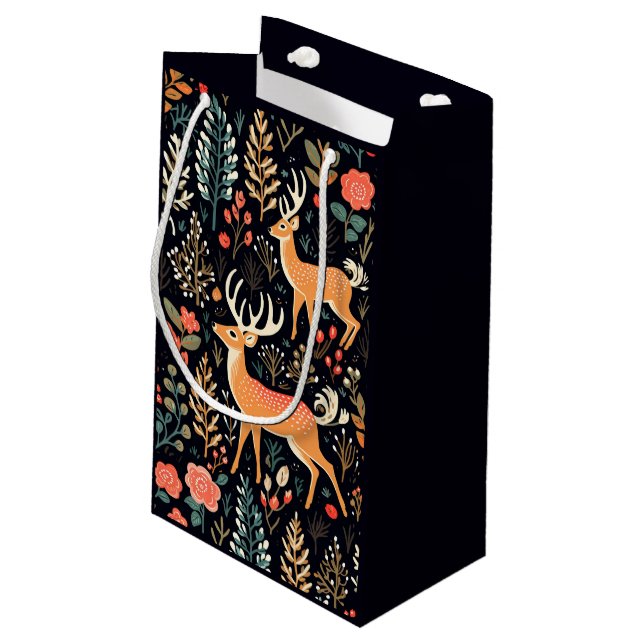 Whimsical Hjort Gift Bag - liten (Baksidan Vinklad)