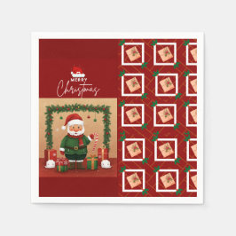 Whimsical Holiday Cheer Napkin Pappersservett