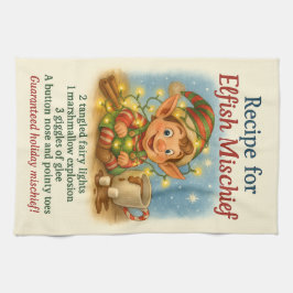 Whimsical Holiday Recipe Kökshandduk