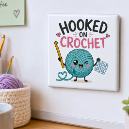 Whimsical Hooked on Virkning Magnet