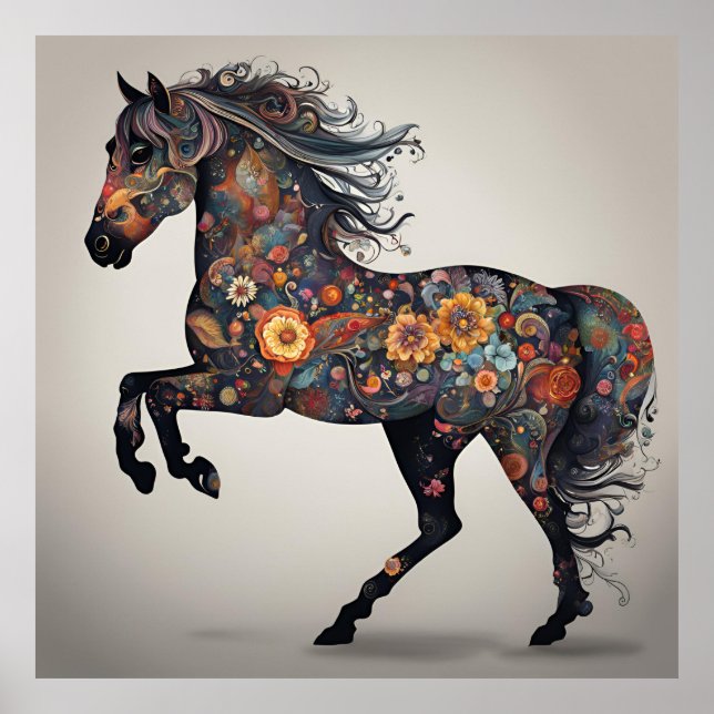Whimsical Horse Poster (Framsidan)