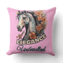 Whimsical Horse Tattoo med Vibrant Blommigt Touch