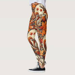 Whimsical höstsäsong med rådjurstights leggings