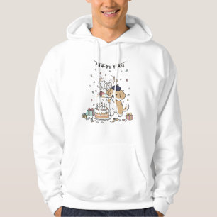 Whimsical Hund Födelsedagsfirande Grafisk T-Shirt Hoodie