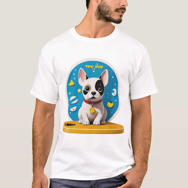 Whimsical Hund minimalist Tee - Pixar Inspired B (Framsida)