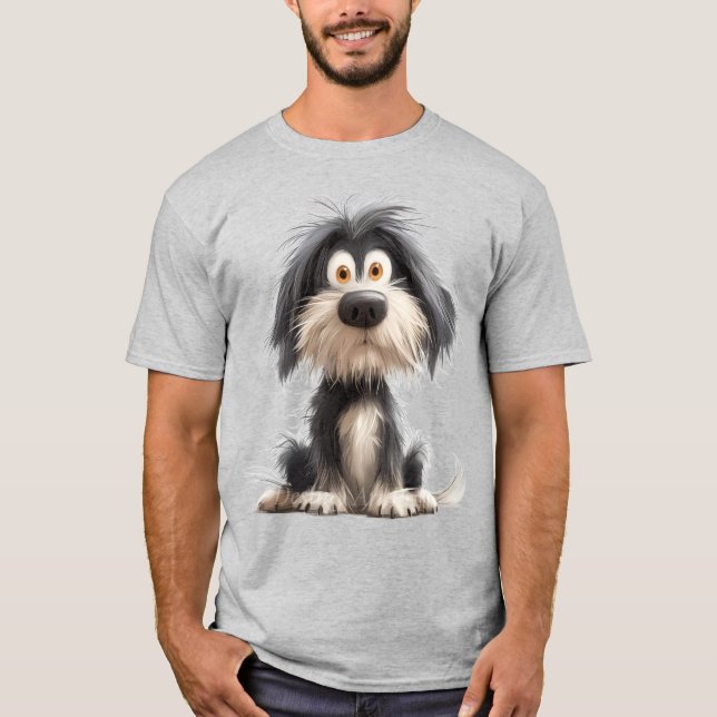 Whimsical hund t shirt (Framsida)