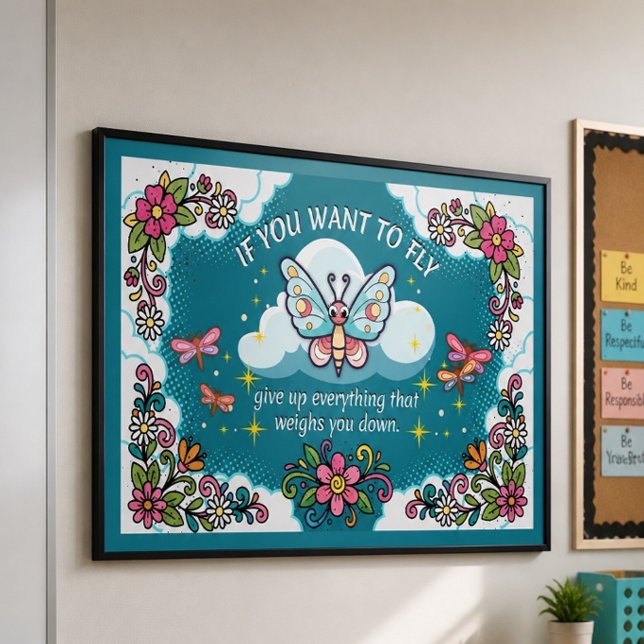 Whimsical Inspirationsaffisch - Flyg Poster (Skapare uppladdad)