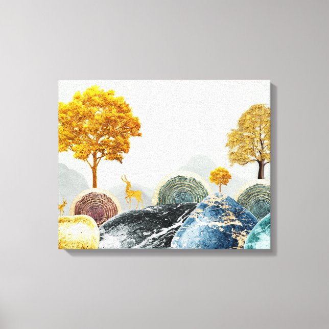 Whimsical Island Canvastryck (Framsida)